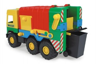 Auto middle Truck smetiarka plast 41cm Wader v sáčku