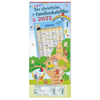 Der christliche Familienkalender 2022 mit 6 Spalten