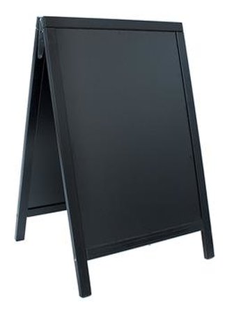 Tabule Securit WOODY informační/reklamní \"A\" na popis křídou 550x850mm, lakovaná, Black