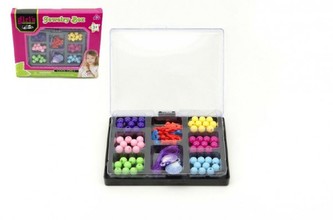 Sada korálky plast v krabičce 19x16,5x2cm