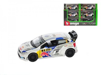 Auto Bburago kov 12cm 2014 Rally VW POLO WRC Team (J. Latvala) 1:32 v krabičce