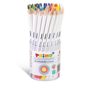 Pastelky šestihranné PRIMO MINABELLA, tuha Ø 3,8mm, 60ks (5 x 12 barev), PP etue