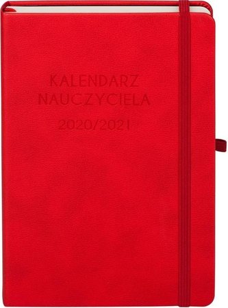 Kalendarz 2021/2022 A5 Nauczyciela czerwony DNS