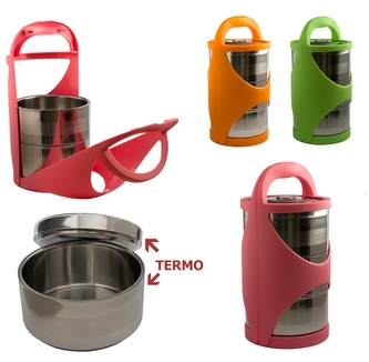 Jedlonosič TERMO 3ks nerez misky 0,9l 15x30cm