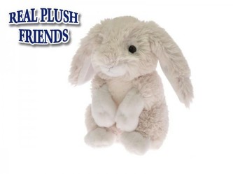 Zajíc/Zajíček plyšový 24cm dlouhé uši sedící 2-Play 0m+