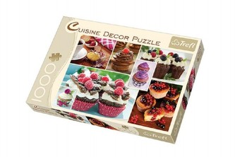Puzzle Cuisine Decor - Muffins 1000 dílků 68,3x48cm v krabici