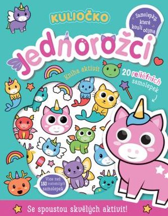 Kuliočko Jednorožci 20 reliéfních samolepek