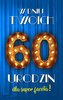 Karnet Urodziny 60 męskie 2K - 023