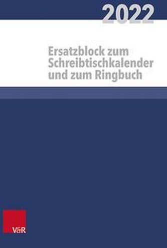 Kalender für alle im kirchlichen Dienst 2022 Ersatzblock