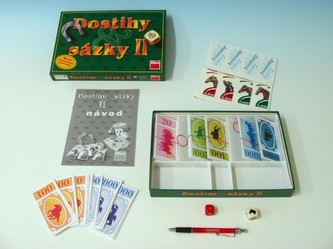 Dostihy a sázky II společenská hra v krabici 27x19x3,5cm