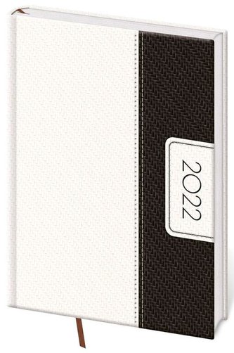 Diář 2022 Erie - černo/bílý, denní, A5