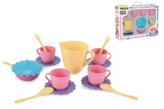 Nádobí Servis na kávu a čaj Wader plast 16ks v krabici od 12 měsíců