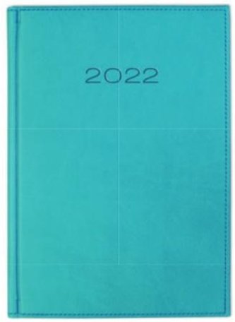 Kalendarz 2022 Dzienny A5 Vivella Turkusowy 21D-11