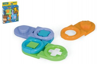 Edukační domino Wader plast Friends on the move v krabici