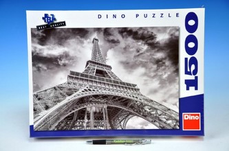Puzzle Mračna nad Eiffelovkou 84x60cm 1500 dílků v krabici