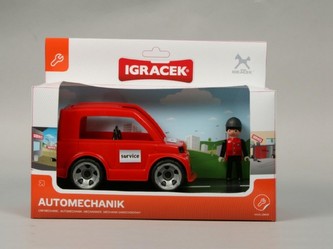 Igráček Automechanik auto plast 16cm v krabici 28,5x21,5x12,5cm