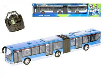 Autobus RC plast 44cm 27MHz na baterie plná funkce v krabičce