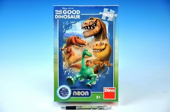Puzzle Hodný Dinosaurus svítící ve tmě 100dílků 33x47cm v krabici