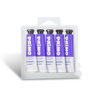 Temperová barva PRIMO, 12ml, 5ks, fialová, tuba