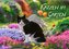 Katzen im Garten (Wandkalender 2022 DIN A3 quer)
