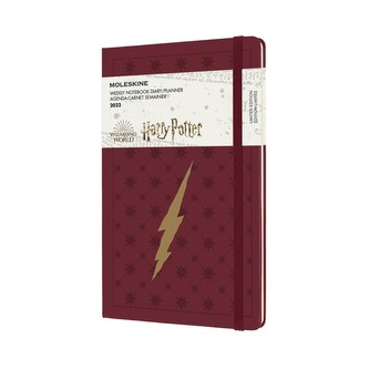 Moleskine Zápisník 2022 Harry Potter červený L