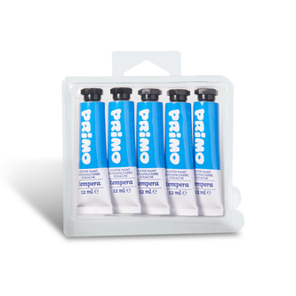 Temperová barva PRIMO, 12ml, 5ks, sv. modrá, tuba