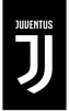 Osuška - ručník FC Juventus: Logo (70 x 140 cm) černá bavlna