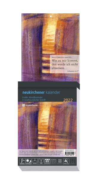 Neukirchener Kalender 2022 Großdruck-Abreißkalender