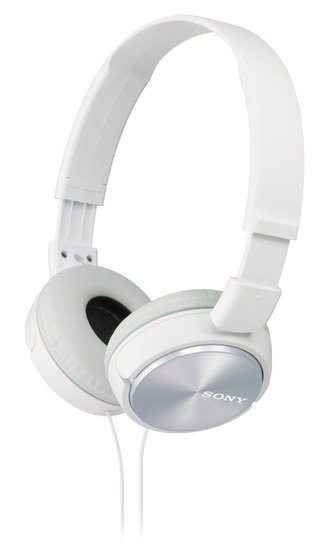 SONY sluchátka náhlavní MDRZX310W/ drátová/ 3,5mm jack/ citlivost 98 dB/mW/ bílá