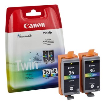 Canon atramentová náplň CLI-36/ Twin pack/ farebná