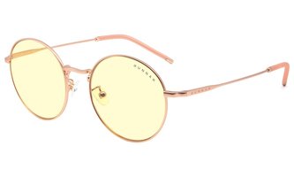 GUNNAR herní brýle ELLIPSE / obroučky v barvě ROSE GOLD / jantarová skla