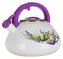 BANQUET kanvica smaltovaná pískacia LAVENDER 3 l, na indukciu, plyn, sklokeramiku, elektrinu