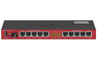 MikroTik RouterBOARD RB2011UiAS-IN/ desktop/ 600 MHz/128 MB RAM/1x SFP/5x GLAN/ 5x LAN/microUSB/ RouterOS L5/  PoE PSE