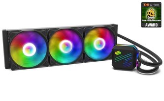 SilentiumPC vodní chladič Navis EVO ARGB 360 AiO / 3x120mm fan / 22dBA / pro AM3, AM4, LGA 2066,2011,1155,1151,1156,1366