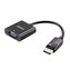 AKASA adaptér DisplayPort 1.1 (M) na VGA(F) / AK-CBDP04-20BK / černý / 20cm