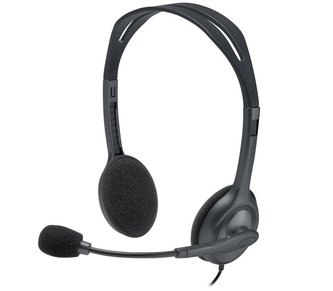 Logitech Headset Stereo H111/ drátová sluchátka + mikrofon/ 3,5 mm jack/ šedá Logitech Headset Stereo H111/ drátová sluchátka + mikrofon/ 3,5 mm jack/ šedá