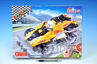 Stavebnice BanBao Auto RC na baterie 156ks + 1 figurka v krabici 37,5x28,5x6,5cm