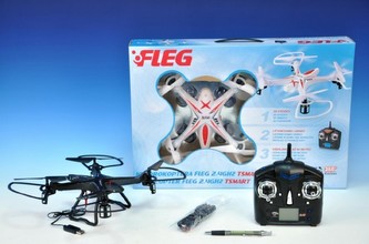 Kvadrokoptéra Fleg RC 2.4GHz - TSMART na vysílačku na baterie v krabici