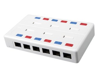 Solarix Eth.Zás. rozvodný box na om. 12xRJ45 UTP c5e