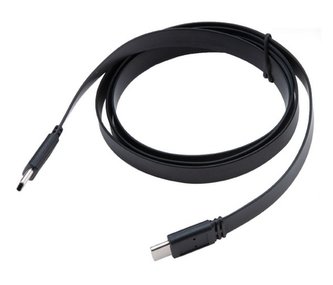 AKASA kabel PROSLIM USB 3.1 Gen2 Type-C na Type-C / AK-CBUB46-10BK / 1m / černý