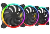 SilentiumPC sada přídavných ventilátorů Corona HP EVO ARGB 140 3-pack / 3x 140mm fan / ARGB LED / ultratichý