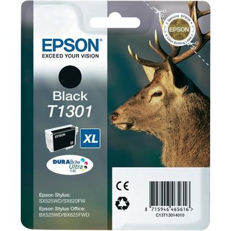Epson atramentová náplň/ T1301/ Singlepack T1301 DURABrite Ultra Ink/ XL Čierna