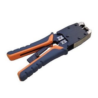 DATACOM Konektorovací kleště L-PROFI 8P+6P OR/BL račna (RJ45,12,11