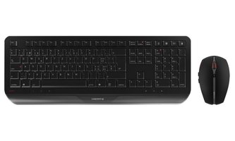 CHERRY set klávesnice + myš GENTIX DESKTOP/ bezdrátový/ USB/ černý/ CZ+SK layout