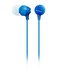 SONY headset do uší MDREX15APL/ sluchátka drátová + mikrofon/ 3,5mm jack/ citlivost 100 dB/mW/ modrá