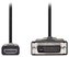 NEDIS kabel HDMI/ konektor HDMI - 24 + 1-pinová zástrčka DVI-D/ černý/ 3m
