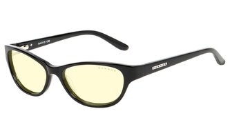 GUNNAR kancelářské dioptrické brýle JEWEL READER / obroučky v barvě ONYX / jantarová skla / dioptrie +2,0