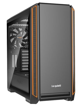 Be quiet! skříň SILENT BASE 601 Window / MidT / bez zdroje / 1x USB2.0 + 2x USB3.0 / průhledná bočnice / oranžová Be quiet! skříň SILENT BASE 601 Window / MidT / bez zdroje / 1x USB2.0 + 2x USB3.0 / průhledná bočnice / oranžová