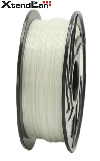 XtendLAN PLA filament 1,75mm průhledný bílý/natural 1kg XtendLAN PLA filament 1,75mm průhledný bílý/natural 1kg