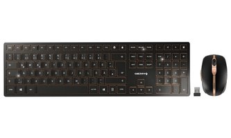 CHERRY set klávesnica + myš DW 9000 SLIM/ bezdrôtový/ USB/ čierny/ CZ+SK layout